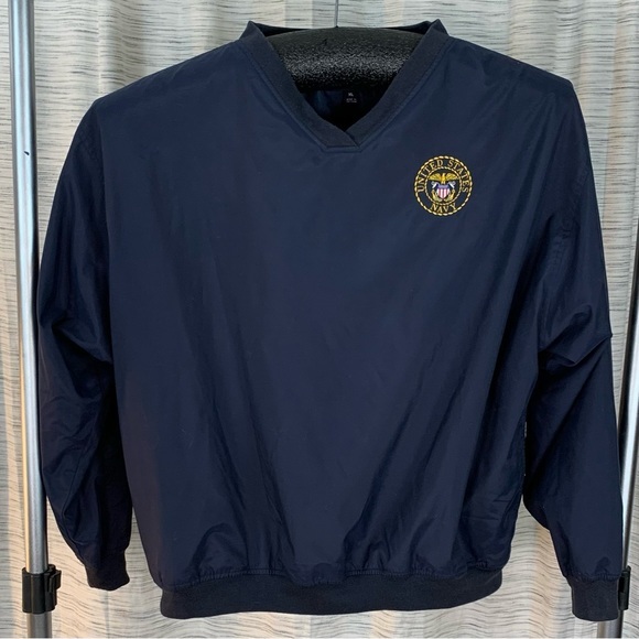 Port Authority Other - Port Authority navy blue US Navy long sleeve pullover jacket.